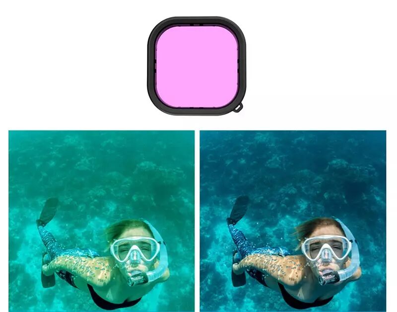 PULUZ I Version Équipement de plongée sous-marine Masque de plongée à sec  complet pour GoPro HERO5 / 4/3 + / 3/2/1, taille S / M (bleu)