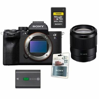 Sony Alpha 7S III + Objectif FE 35 mm f/1,8 + 2e Batterie + CF Express type A 160 Go + Extension de Garantie