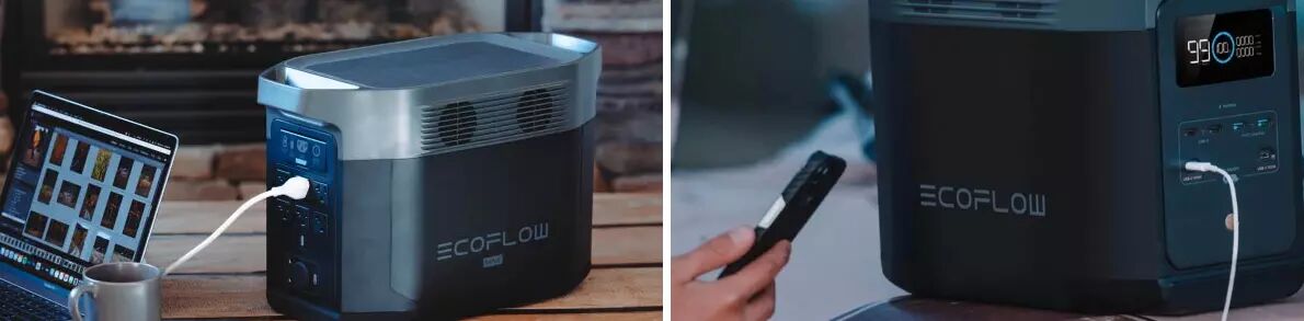 Station EcoFlow en utilisation Outdoor