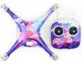 Stickers pour DJI Phantom 4 - Geometrical Purple