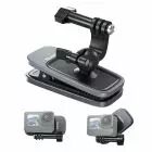 Telesin magnetic and 360 rotary backpack clip mount for action cameras