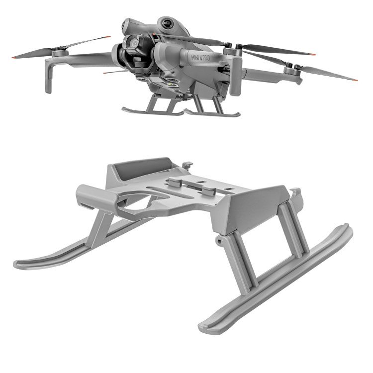 Vente Support de train d'atterrissage BRDRC à hauteur accrue avec  porte-lame stabilisateur de hélice et protecteur de sangle d'accessoires  pour DJI Mini 4 PRO RC Drone Quadcopter - Banggood Français Mobile