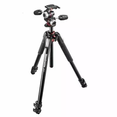 Trpied 055 en Aluminium  3 sections + rotule 3D - Manfrotto