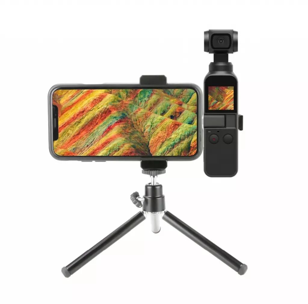Mini Trépied Pour DJI Osmo Pocket 3 - Support Bureau Anti-Vibration Avec Vis 6,35mm Pour Photo Et Vidéo Stable