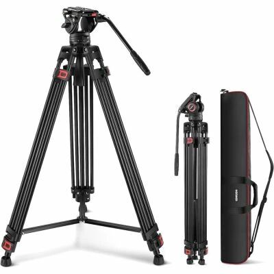 Tr�pied Vid�o TP74 187 cm avec T�te Fluide 75 mm - NEEWER