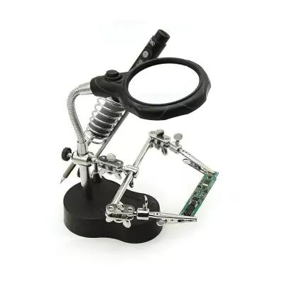 Troisime main avec support, LED et loupe - Sequre