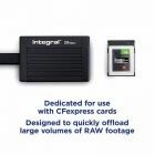 USB3.2 GEN1 (3.1 GEN1,3.0) CARD READER SINGLE SLOT CFEXPRESS 20GB/S WITH TYPE C TO C 60CM CABLE INTEGRAL RETAIL