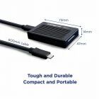 USB3.2 GEN1 (3.1 GEN1,3.0) CARD READER SINGLE SLOT CFEXPRESS 20GB/S WITH TYPE C TO C 60CM CABLE INTEGRAL RETAIL