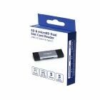 USB3.2 GEN1 (3.1 GEN1,3.0) CARD READER TYPE A & TYPE C DUAL SLOT SD MICRO SD INTEGRAL RETAIL