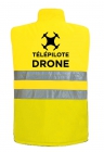 Veste de sécurité jaune pour télépilote