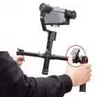 Zhiyun Crane 1 V2 avec handle bar et t&eacute;l&eacute;commande install&eacute;e dessus
