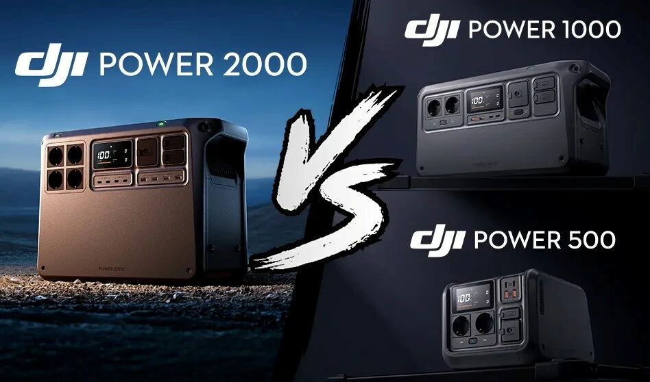 Comparatif DJI Power 2000 vs. DJI Power 1000 vs. DJI Power 500
