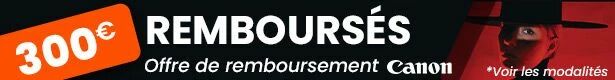 Offre de remboursement Canon jusqu'au 31/10