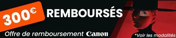Offre de remboursement Canon jusqu'au 31/10