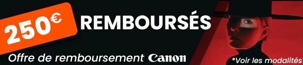 Offre de remboursement Canon jusqu'au 31/10