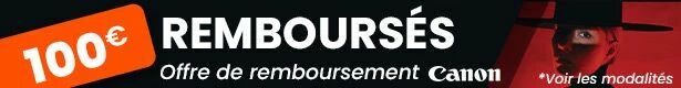 Offre de remboursement Canon jusqu'au 31/10