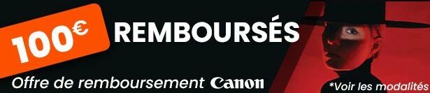 Offre de remboursement Canon jusqu'au 31/10