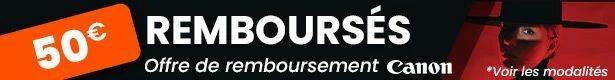 Offre de remboursement Canon jusqu'au 31/10