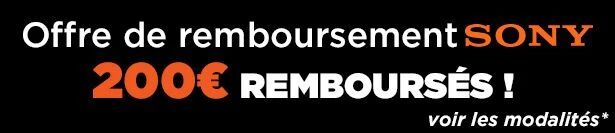 Offre de remboursement Sony