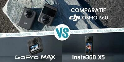 Comparatif de la camra DJI Osmo 360