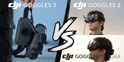 DJI Goggles 3 vs. Goggles 2 vs. Goggles Integra