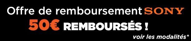 Offre de remboursement Sony