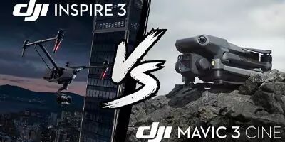 Comparatif DJI Inspire 3 vs. Mavic 3 Cine